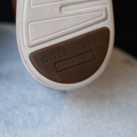 Cole-Haan 8.5-M Brown Wingtip Derby Mens Dress Shoes - Picture 11 of 12